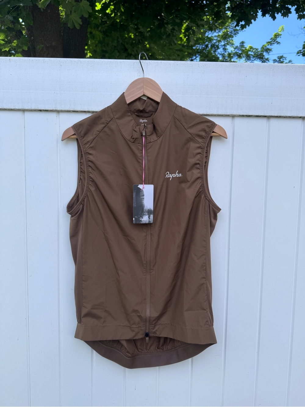 Rapha Brown Sleeveless Cycling Gilet